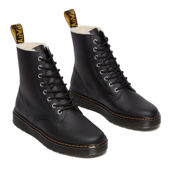 Women's Dr. Martens Zavala Combat Boots Faux Lining - Picture 12 of 16